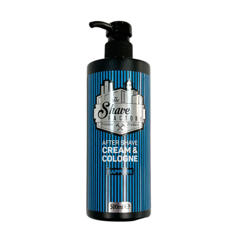The Shave Factory After Shave Cream & Cologne Sapphire 500ml