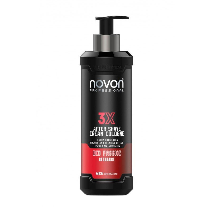 Novon Professional 3X After Shave Cream Cologne Red Passion 400ml