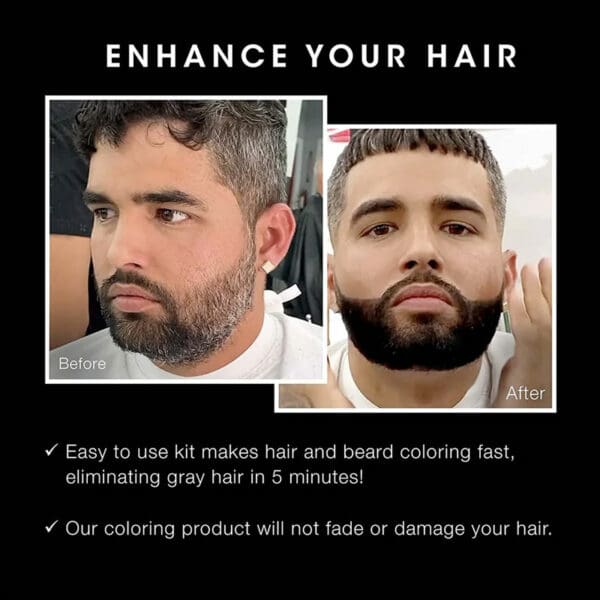 Pacinos Hair & Beard Color Kit Black