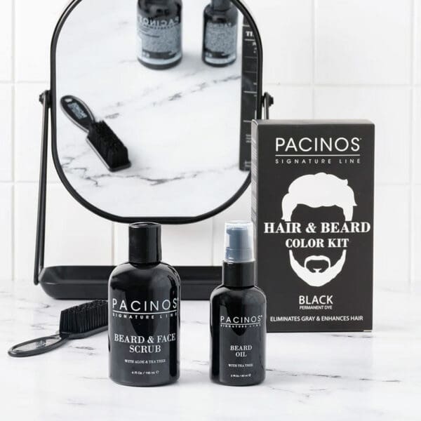 Pacinos Hair & Beard Color Kit Black