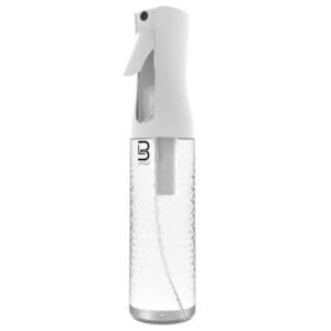 Level Beveled Spray Bottle White Clear