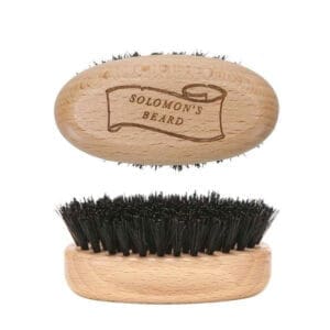 Solomons Beard Pocket Beard Brush White Wood