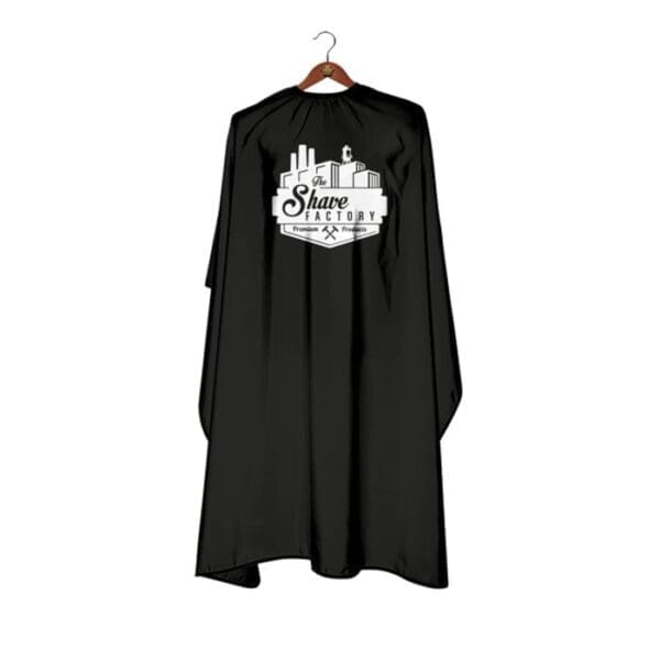 The Shave Factory Barber Cape Black