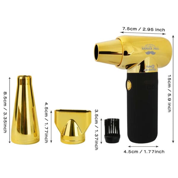 Stylance Turbo Air Duster Gold για καθαρισμό εργαλείων κουρείου