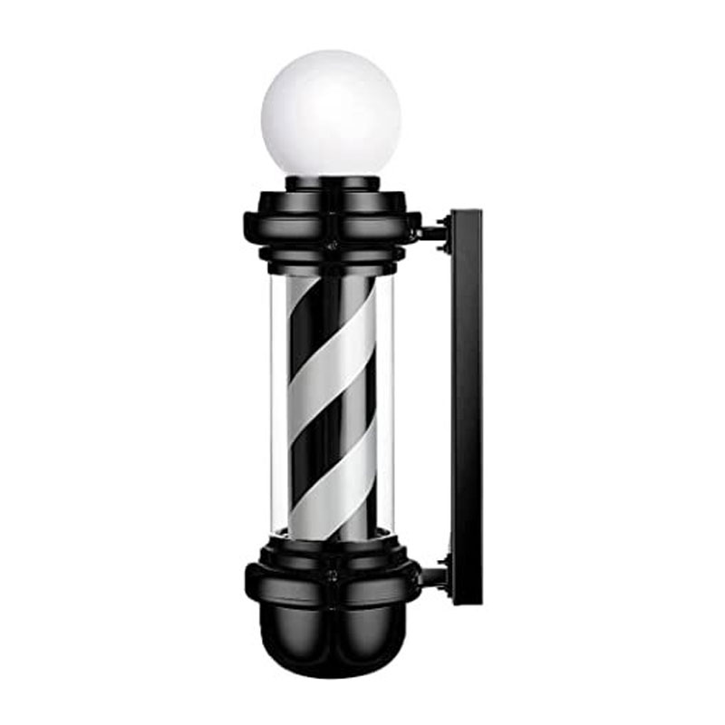 Barber Pole Barber Icon Concept Black White